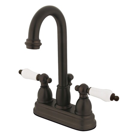 Kingston Brass 4" Centerset Bathroom Faucet, Oil Rubbed Bronze KB3615PL